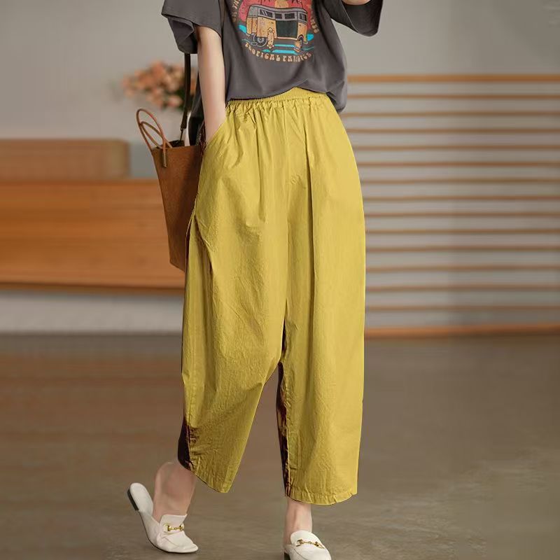 Women's High Waist Linen Pants