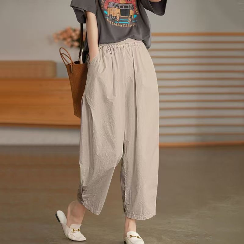 Women's High Waist Linen Pants