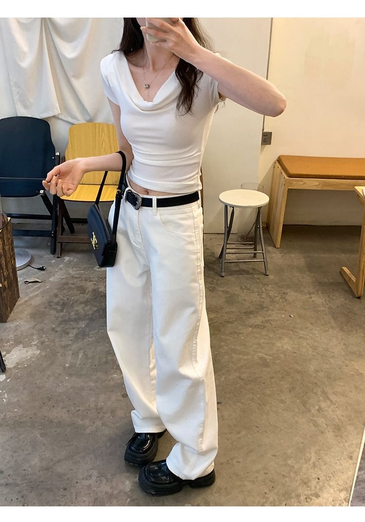 Women's One-shoulder T-shirt