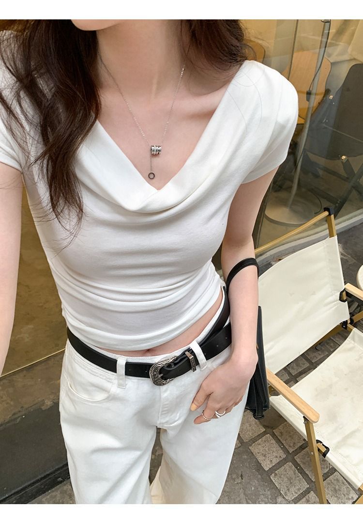 Women's One-shoulder T-shirt