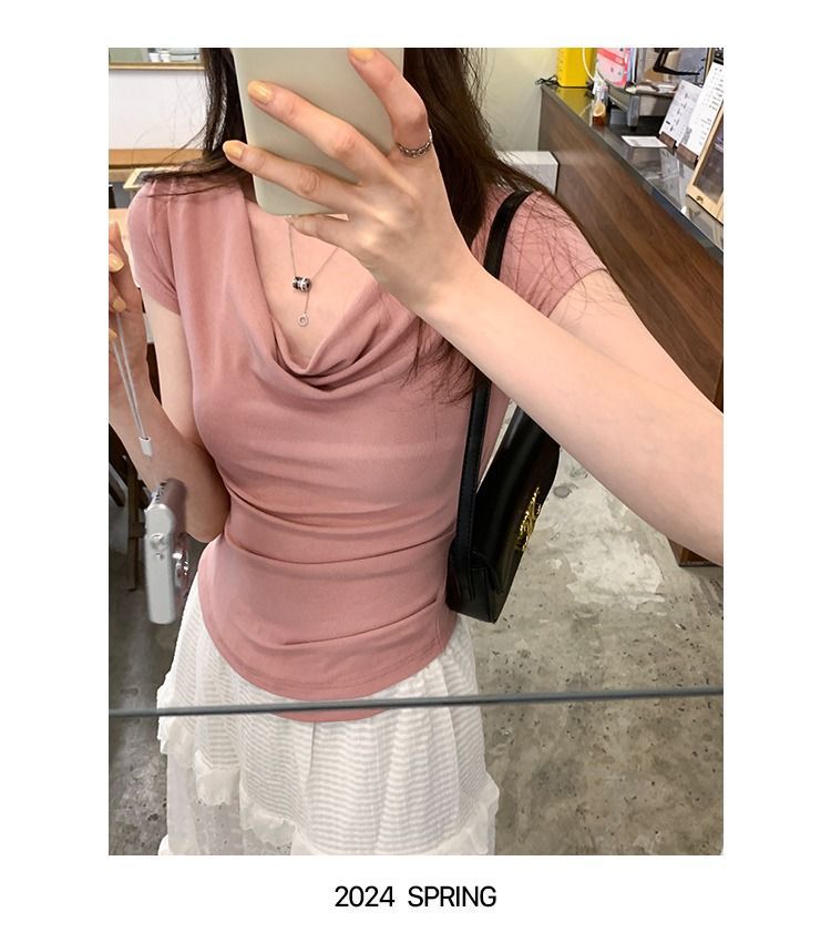 Women's One-shoulder T-shirt