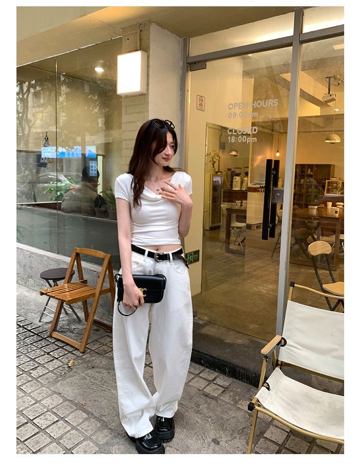 Women's One-shoulder T-shirt