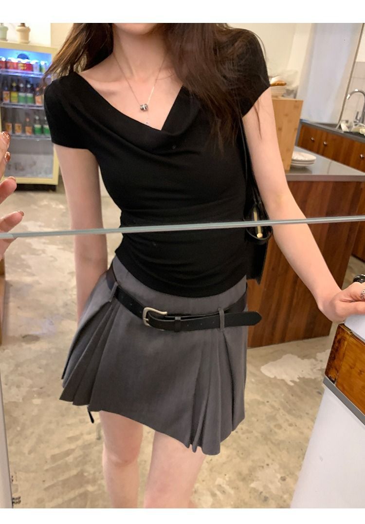 Women's One-shoulder T-shirt