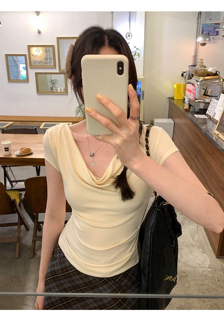 Women's One-shoulder T-shirt