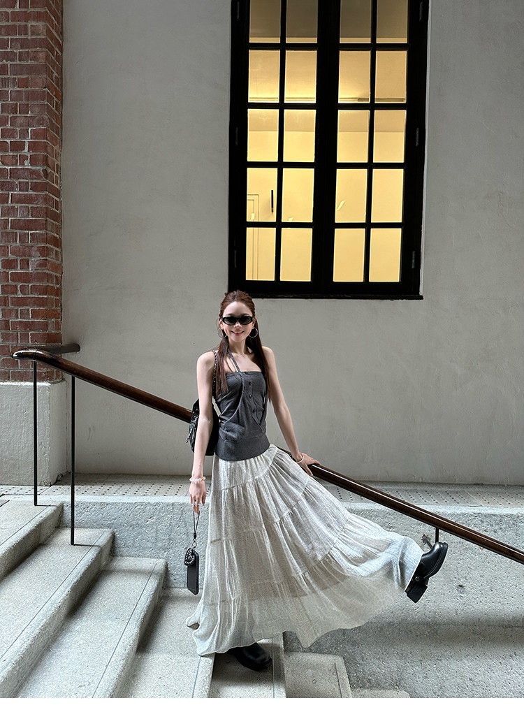 Knitted Halter Cami Tank Top