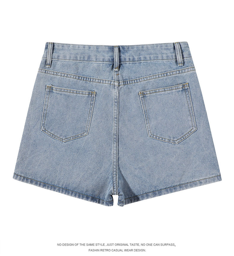 High Waist 2-in-1 Denim Skort