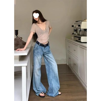 Women's Slim V-Neck Tencel Tee