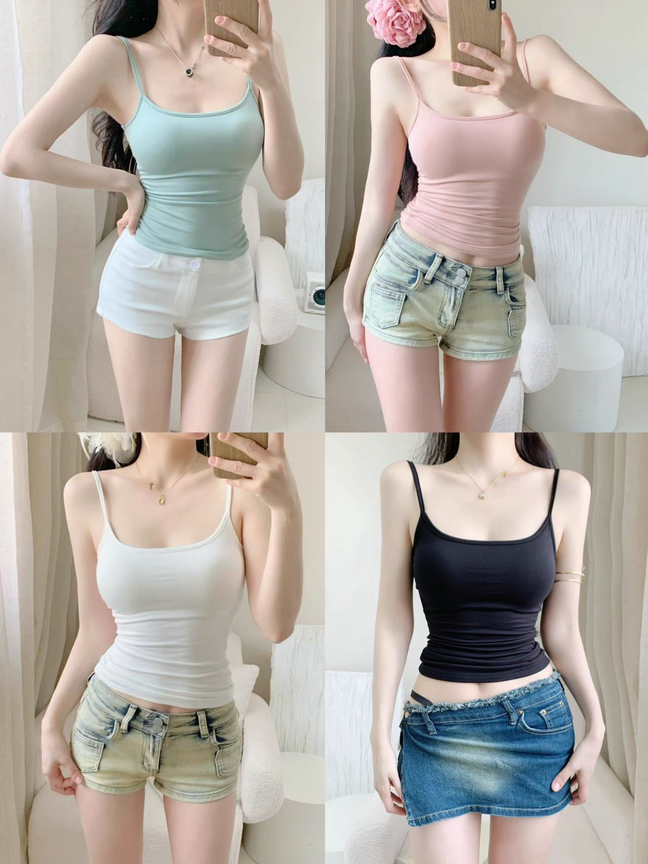 Women's Built-in Bra Cami Top