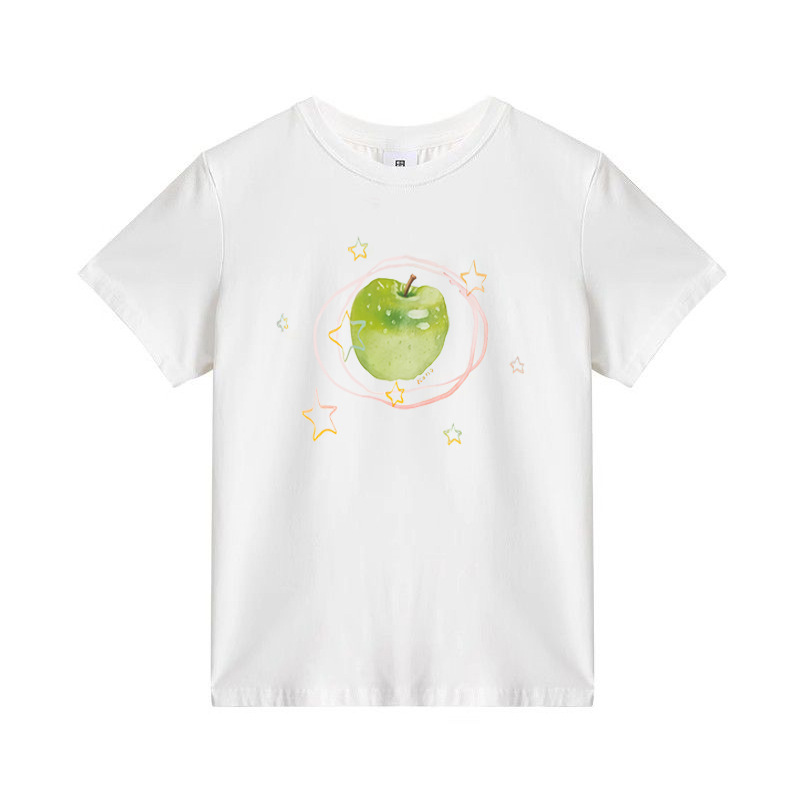 Korean Summer Cotton Print Tee