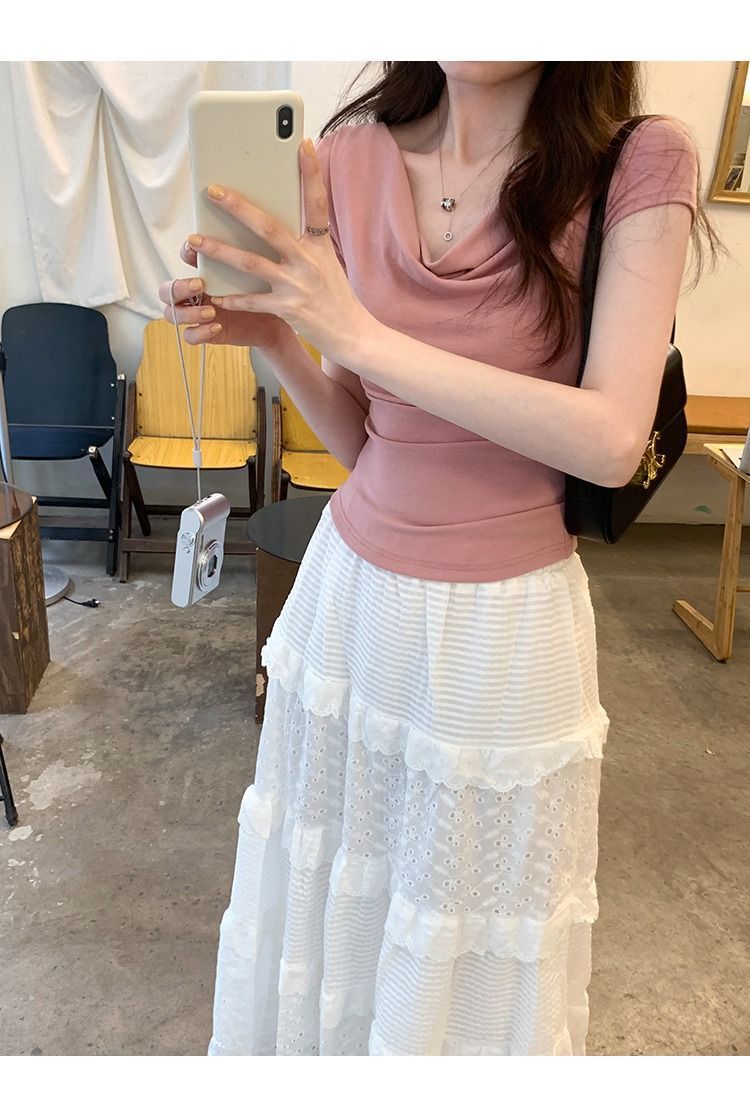 Women's One-Shoulder Slim Tee