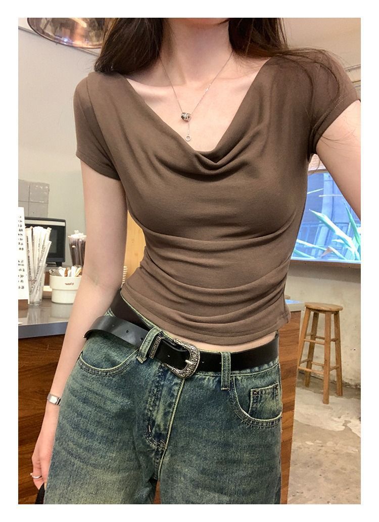 Women's One-Shoulder Slim Tee