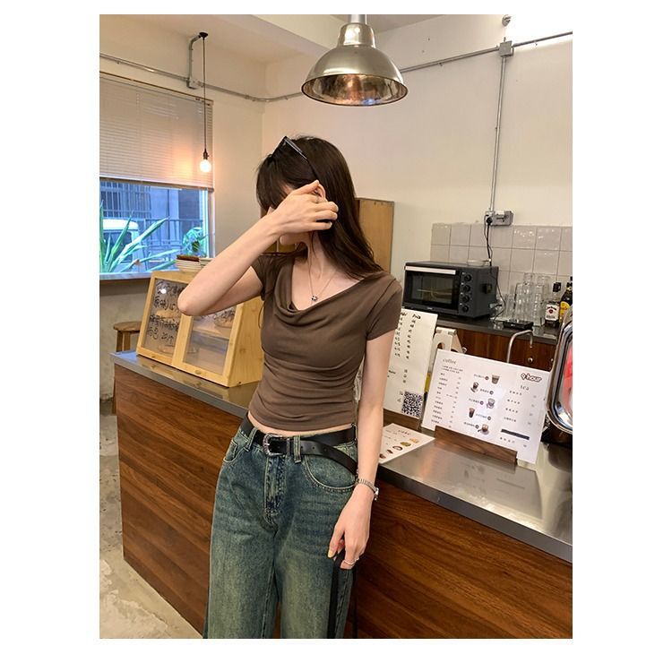 Women's One-Shoulder Slim Tee