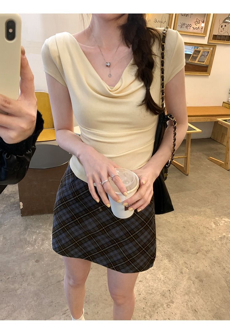 Women's One-Shoulder Slim Tee