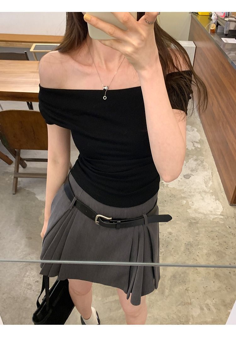 Women's One-Shoulder Slim Tee