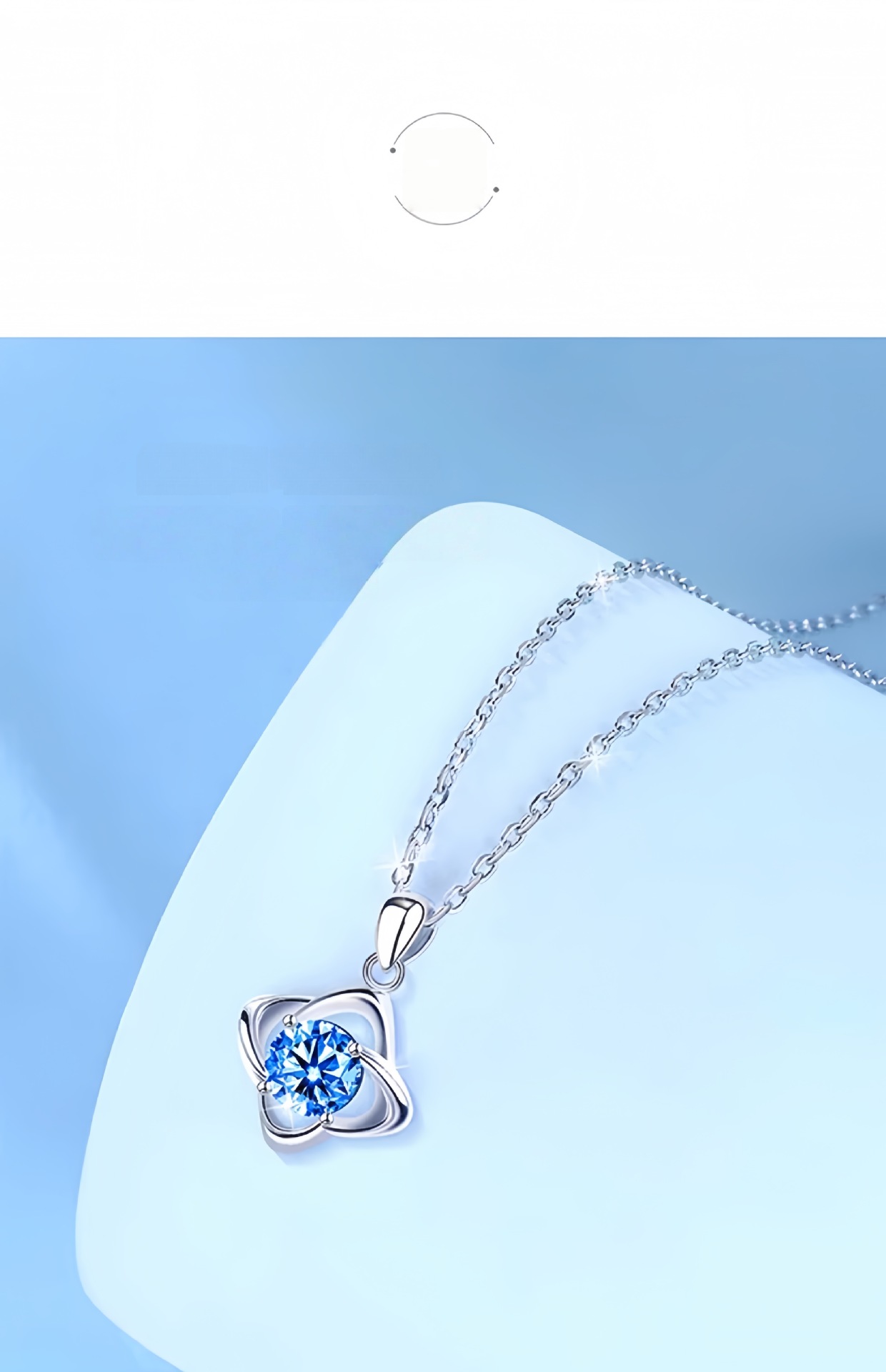 Four Leaf Clover Moissanite Necklace