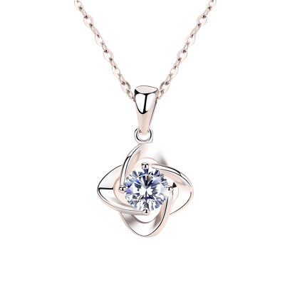 Four Leaf Clover Moissanite Necklace