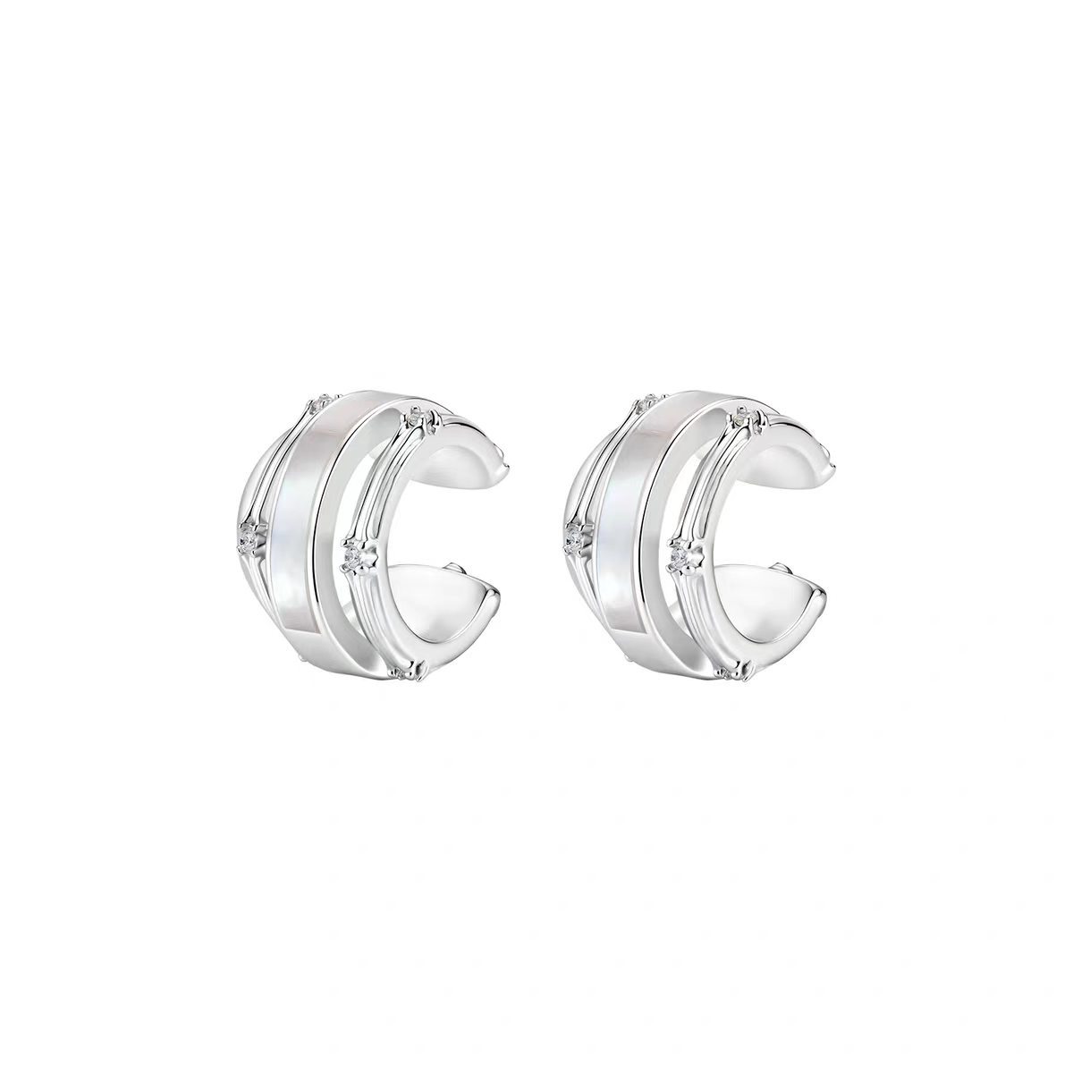 French Vintage Shell Earrings