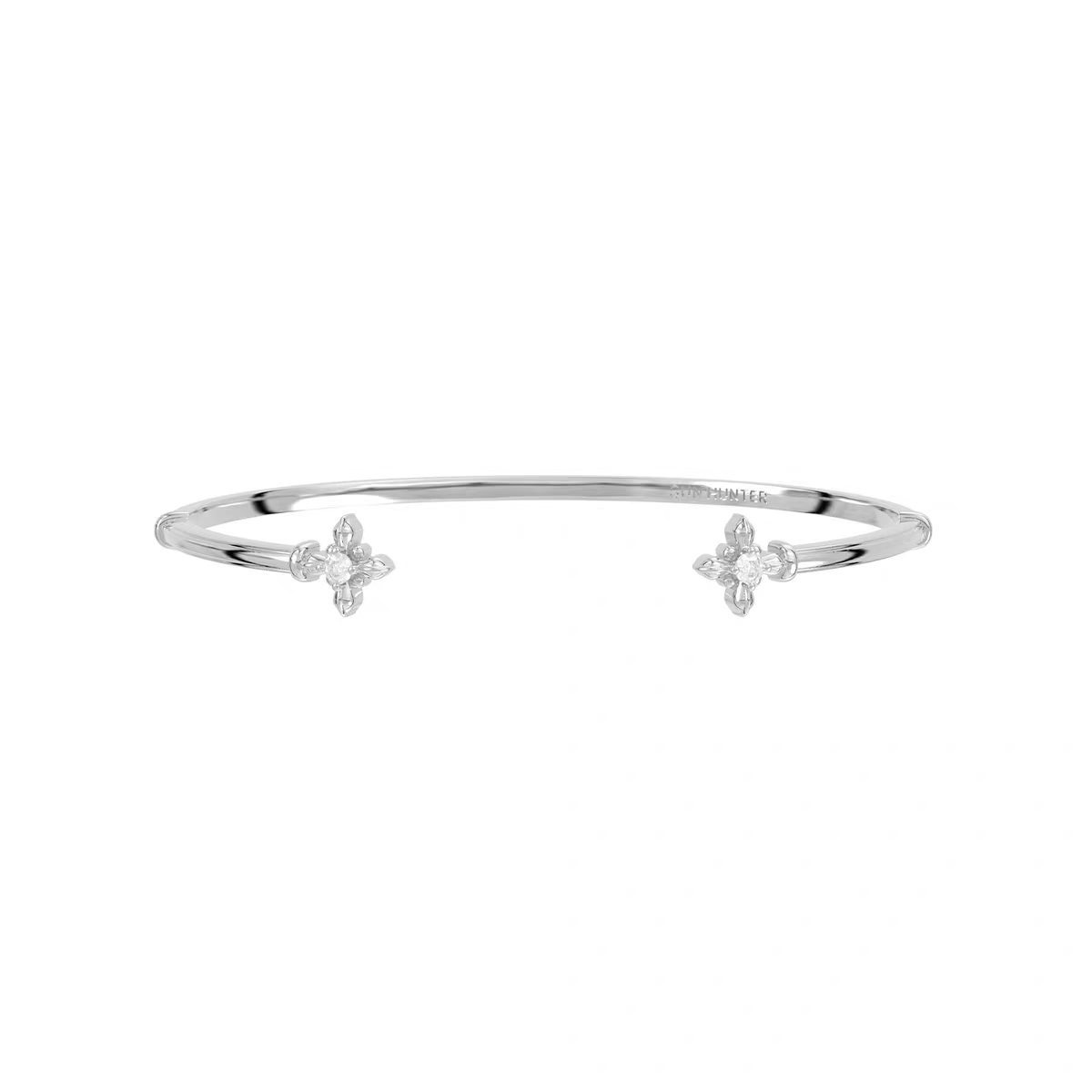 French Retro Diamond Bangle