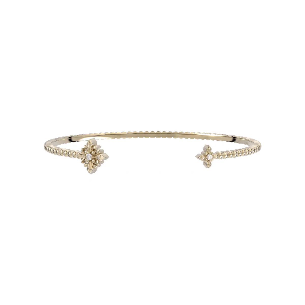French Retro Diamond Bangle