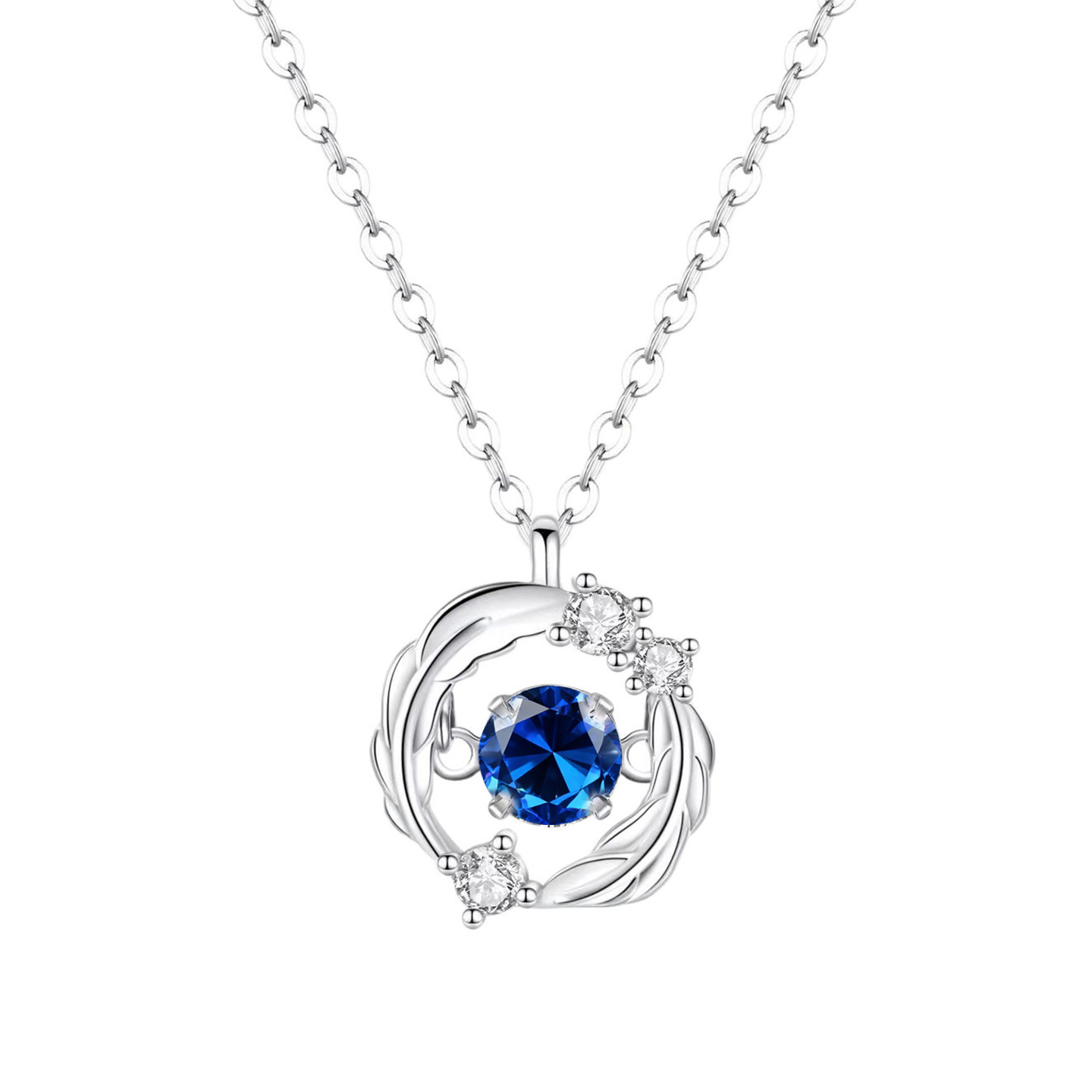 Feather Silver-plated Necklace