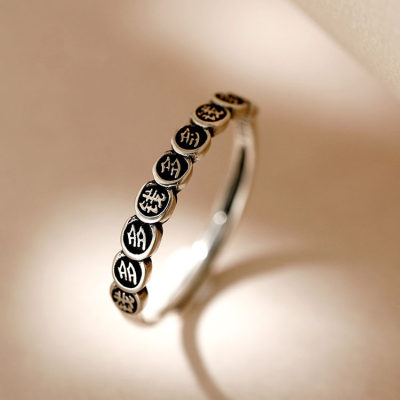 2PCS S925 Silver Lucky Rings