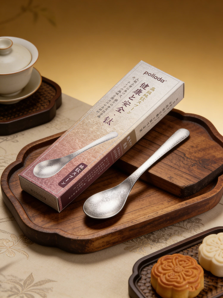 Pure Titanium Ice Soup Spoon