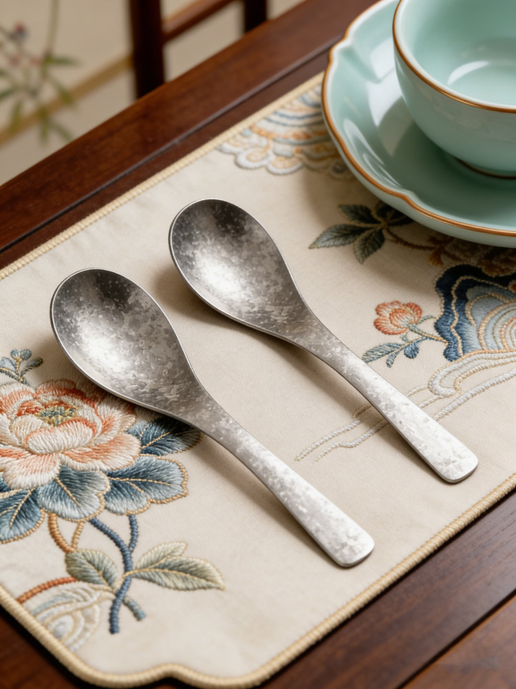 Pure Titanium Ice Soup Spoon