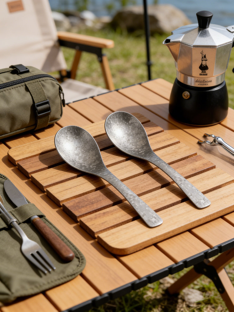 Pure Titanium Ice Soup Spoon