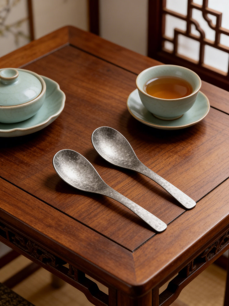 Pure Titanium Ice Soup Spoon