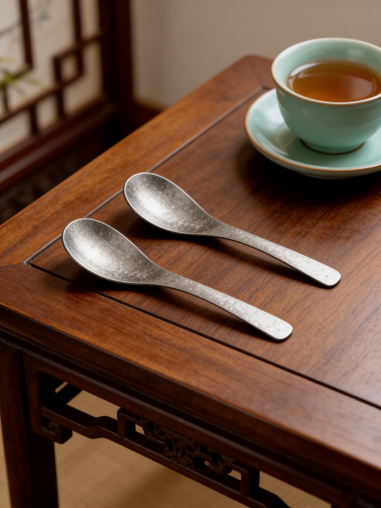 Pure Titanium Ice Soup Spoon